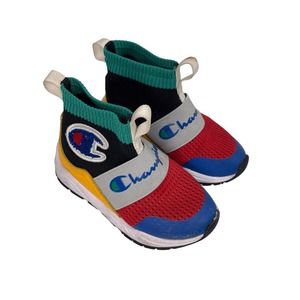 Champion Hyper CX Slip-On Shoes Unisex Boy/Girl Size 6T Black/Red/Grn/Yellow/Blu